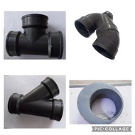 Black PVC 6" Bushing/Reducer