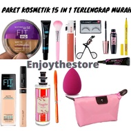 Paket Kosmetik 15 in 1 Lengkap / Paket Make Up Wanita / Paket kecantikan Korea
