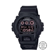 [Watchwagon] Casio G-Shock DW-6900UMS-1 Military Black Resin Band White LED Backlight Unisex Sports 