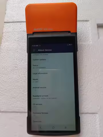 Used V2 Pro Android 7.1 POS Terminal Build in Printer NO NFC Funtion With Wifi 4G 1+8 Ram