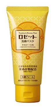 玫瑰花清潔麵食米糠藤皮膚清潔泡沫120克