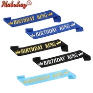 Birthday King Sash for Men Boy Happy 16th 18th 20th 30th Birthday Party Decor