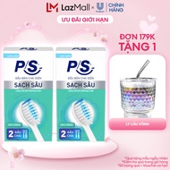 Bộ 4 đầu bàn chải điện P/S S100 Pro - Sạch Sâu Màu Trắng