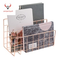 Desktop Mail Organizer, 3-Slot Metal Wire Mail Sorter, Letter Organizer for Letters, Mails, Books, P
