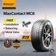 Continental MaxContact MC6 R19 245/45 275/40 255/40 245/40 225/40 J 255/35 J 275/35 (with installation)