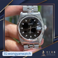 🤴🏻👑  經典金鋼狗牙圈！Tudor 74033G 黑面鑽石字！