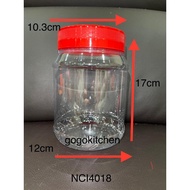 Plastic Bottle Container (Red Lid) NCI 4018 -1pcs