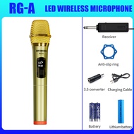 RG-A LED Wireless Microphone Malaysia - 1 to 2 Mic with Imported Core, Smart Noise Reduction, 6H Bat
