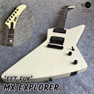GCM ESP JH MX Explorer 'EET FUK' Electric Guitar (Custom Made, Oversea Ready Stock)
