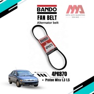 BANDO FAN BELT ALTERNATOR BELT 4PK870 PROTON WIRASATRIAARENA