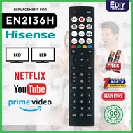 【𝐅𝐑𝐄𝐄 𝐁𝐀𝐓𝐓𝐄𝐑𝐘 𝐀𝐀𝐀𝐗𝟐】Remote Control For Hisense EN2I36H EN2136H EN2J36H Android Smart TV VIDAA 40A4KV