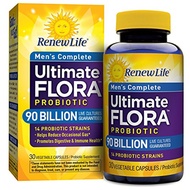 Renew Life Mens Probiotic - Ultimate Flora Probiotic Mens Complete, Shelf Stable Probiotic Supplemen