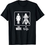 Your Wife My Wife Biker Wife Valentine T-Shirt Unisex T-Shirt
