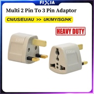 Heavy Duty Safe 2 Pin To 3 Pin 13A Universal Adaptor Multi Travel Adapter Converter Plug Socket (Chi