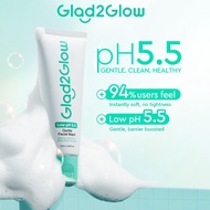 [New Launch] Glad2Glow Low pH 5.5 Gentle Facial Wash Pencuci Muka Sabun Cuci Muka Face Wash Facial C