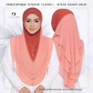 💐TUDUNG SUMAYYAH - SAIZ L💐 TUDUNG 3 LAYER - BRAND EZZUFIRDA