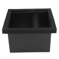 Coffee Ground Knock Box Knock Residue Box Coffee Ground Knock Box Bottomless Black Rubber PTFE Steel