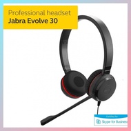 Jabra Evolve 30 II USB Noise Cancelling Headphones Mute Button Telephone Headset