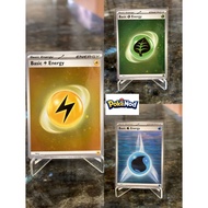 Basic energy holo cosmo swirl - scarlet & violet 151 english set - pokemon tcg Original sleeve toplo