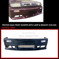 B1088 CAR BODYKIT PROTON SAGA FRONT BUMPER WITH LAMP & BRACKET (E36-M3) (FIBER)