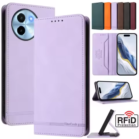 Leather Retro Anti-theft Wallet Flip Case For VIVO Y39 Y29 Y19S Y28 Y18 Y38 Y78 Plus 5G Case Phone C