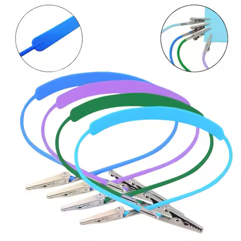 4pcs Dental Silicone Bib Clips Napkin Bib Holders Flexible Dental Patient Clip Towel Scarf Clip Napk