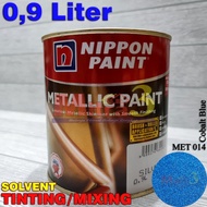 Nippon METALLIC PAINT Solvent Cat Dinding Kayu Besi COBALT BLUE