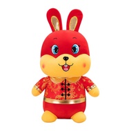 2023 Rabbit Mascot Doll Soft and Comfortable Tang Costume Rabbit Stuffed Animal Toy Christmas New Year Activity Gift Items rational