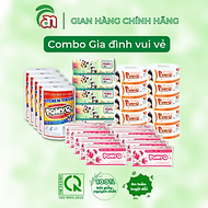 Combo PONYO gia đình vui vẻ: 10 Giấy vệ sinh cuộn lớn, 10 gói Khăn giấy, 5 cuộn Khăn giấy lau bếp và