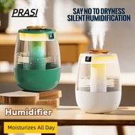 PRASI Digital Display Humidifier, White Color 2.2L Capacity Dual Mist Humidifier,  Digital Display D