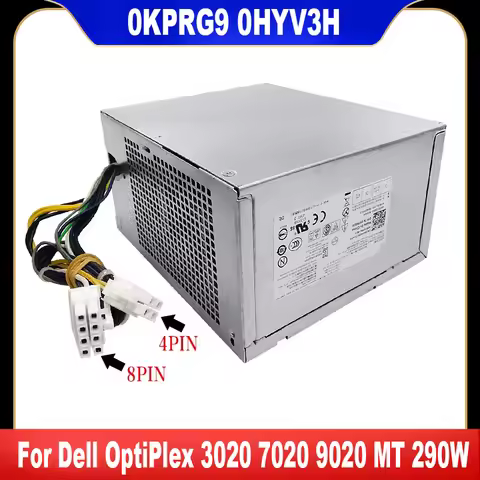 For Dell OptiPlex 3020 7020 9020 MT 290W PSU Power Supply L290AM-00 D290EM-00 HU290AM-00 H290AM-00 0