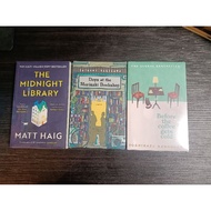 TRIO BUNDLE THE MIDNIGHT LIBRARY, BEFORE COFFEE & DAYS AT MORISAKI (PAPERBACK)