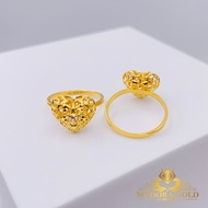 MydoraGold Cincin Emas Fesyen Series | Cincin Love Kerawang 3D Emas 916 [916 Gold] Gold Ring Jewellery Fashion Ring