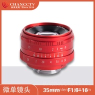 Chuangan Optoelectronics SOCAX Micro Single 35mm F1.6 Fixed Focus Digital Camera fujiancctv Lens Red