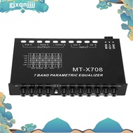 Car Audio Equalizer, Adjustable EQ Car Amplifier Graphic Equalizer with CD/AUX Input Select Switch,B