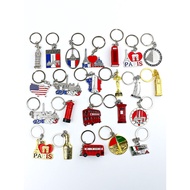 keychain cute keychain France Italy UK London Paris Egyptian Pyramid Metal Keychain Foreign Trade Bo