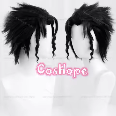 Kujo Jotaro Cosplay Wig 30cm Short Black Wig Cosplay Anime Cosplay Wigs Heat Resistant Synthetic Wig