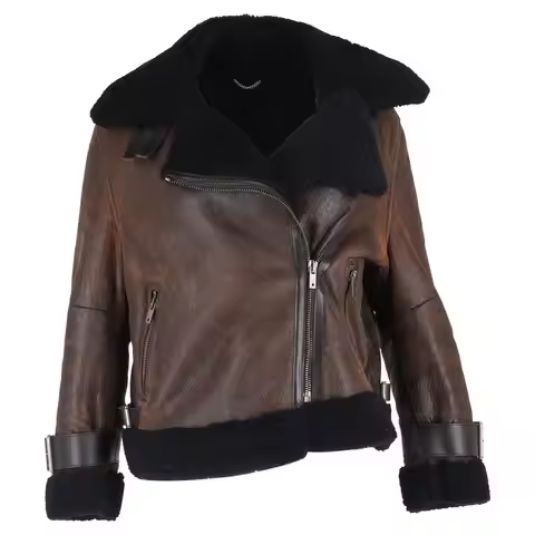 Canada Goose | Shearling Jacket in Brown Sheepskin Leather