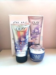 最後2套 可以拆散買 Olay Retinol 24 +Peptide Night Moisturizer 48g Olay Retinol 24 Retinol Facial Cleanser 15