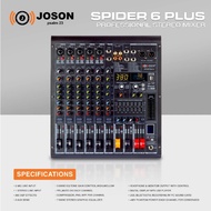 Joson/FT STAR Spider 6 CH Professional Mixer, 6 Channel Mixing Console and Aux Paths Effects Process