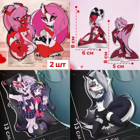 Anime Acrylic Standee for Helluva Boss Velvette Kimie Loona Octavia Stolas Self-Made Acrylic Standee