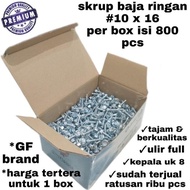 SKRUP BAJA RINGAN 10 X 16 - PER DUS ISI 800 PCS MURAH