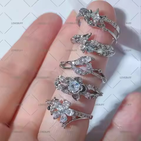 LOVEBUFF LAD Caleb Rafayel Sylus Xavier Zayne Wedding Ring Inspired Silver Band