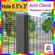 Anti Climb Fencing Hole 0.5" x 3" (3.6mm) (AT)