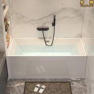 和成壓克力小戶型浴缸薄邊無縫一體長方形獨立式恆溫小浴缸