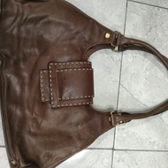 Tas Shoulder Bag Kulit Merek Esquire warna coklat