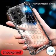 KK Samsung S24 Ultra Shockproof Bumper Transparent Casing For Samsung Galaxy S24Ultra S24 24S Samsun