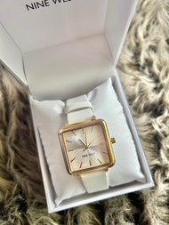 Nine West Square Leather Watch for Women
