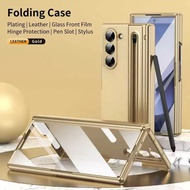 BESTCASE8 - CASING FULL LEATHER COVER HINGE S PEN Z FOLD 3 Z FOLD 4/ Z FOLD 5/ Z FOLD 6/ Z FOLD 7 CA