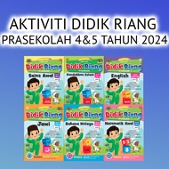 2024 BUKU KERJA / LATIHAN AKTIVITI DIDIK RIANG PRASEKOLAH 4&amp;5 TAHUN BUKU 1 &amp; BUKU 2